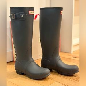 Hunter Original Tall Boots Slate, Size 9